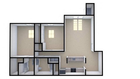 2 Bedroom Floorplan
